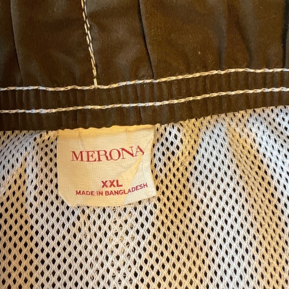 Merona Brown Swim Trunks - Picture 3 of 4